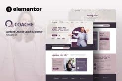 Coache - Content Creator Mentor Elementor Template Kit