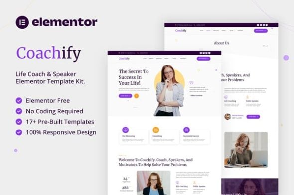 Coachify - Life Coach & Speaker Elementor Template Kit