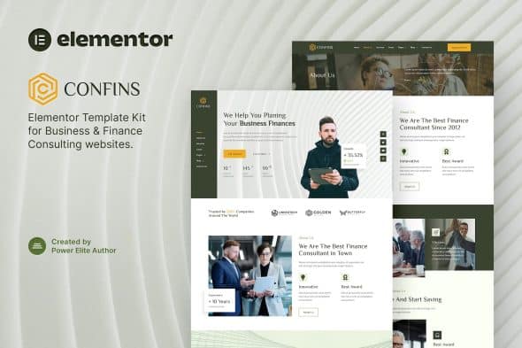 Confins - Business & Finance Consulting Elementor Template Kit