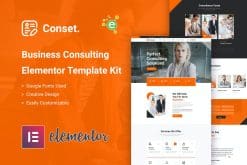 Conset - Business Consulting Elementor Template Kit