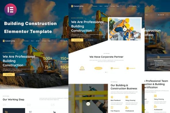 Constructa - Building & Construction Elementor Template Kit