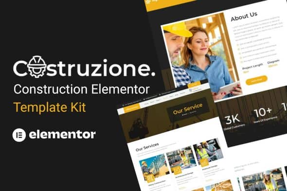 Costruzione - Construction Elementor Template Kit