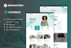 CourseOn - Online Course & Education Elementor Template Kit