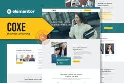 Coxe - Business Consulting Elementor Template Kit