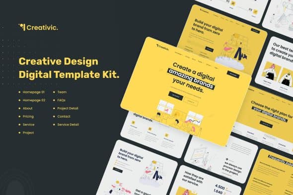 Creativic - Creative Agency Elementor Template Kit