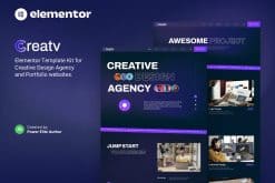 Creatv - Creative Design Agency Elementor Template Kit