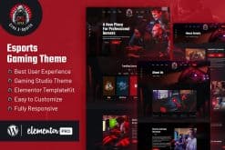 CROX | Esports & Gaming Elementor Template Kit