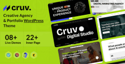 Download Cruv - Creative Agency & Portfolio WordPress Theme GPL WordPress Plugin