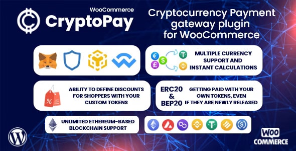 Download CryptoPay WooCommerce - Cryptocurrency payment gateway plugin WordPress Plugin GPL