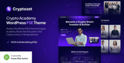 Download Cryptozet – Crypto & Blockchain Academy Gutenverse FSE WordPress Block Theme GPL WordPress Plugin