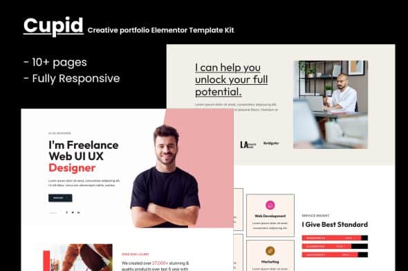 Cupid- Creative Portfolio Elementor Template Kit