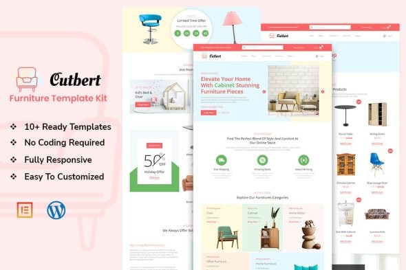 Cutbert - Furniture Store Elementor Template Kit