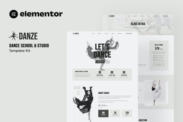 Danze - Dance Studio School Elementor Template Kit