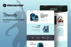 Danzify - Dance Course Elementor Template Kit