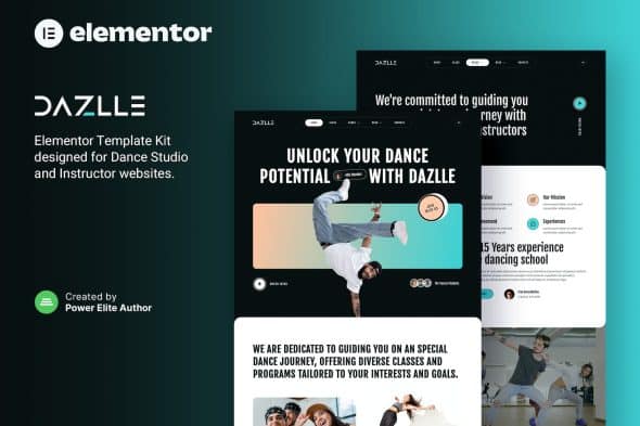 Dazlle - Dance Studio & Instructor Elementor Template Kit