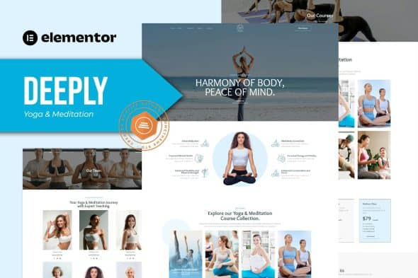 Deeply - Yoga & Meditation Elementor Template Kit