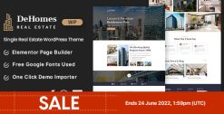 Download Dehomes - Single Real Estate WordPress Theme GPL WordPress Plugin
