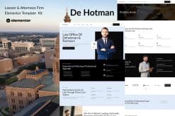 DeHotman - Laywer & Attorney Firm Elementor Template Kit