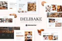 Delibake - Bakery and Pastry Elementor Template Kit