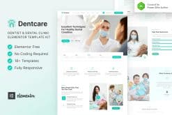 Dentcare - Dentist & Dental Clinic Elementor Template Kit