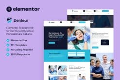 Denteur - Dentist & Dental Clinic Elementor Template Kit