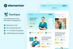 Dentique - Dentist & Dental Clinic Elementor Template Kit