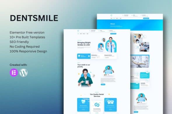 Dentsmile - Dentist & Dental Clinic Elementor Template Kit