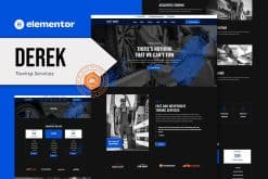 Derek - Towing Services Elementor Pro Template Kit