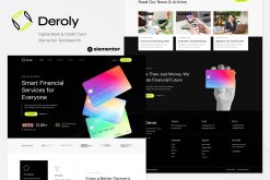 Deroly - Digital Bank & Credit Card Elementor Template Kit