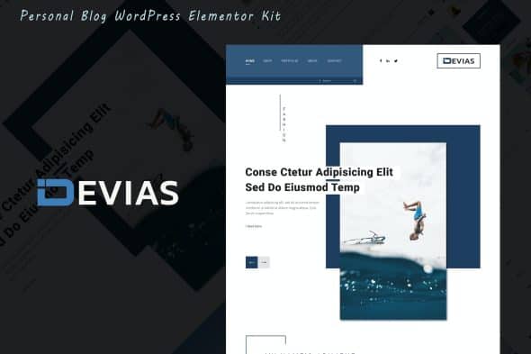 Devias - Blog & Magazine Elementor Template Kit