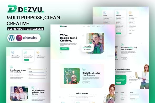 DezVu - Creative Agency Elementor Template Kit