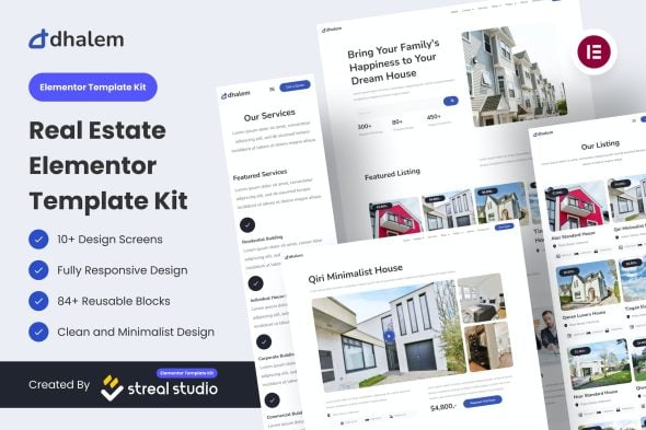 Dhalem Real Estate Elementor Template Kit