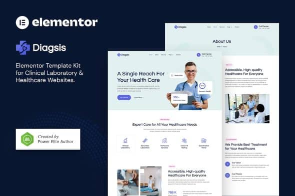 Diagsis - Clinical Laboratory & Healthcare Elementor Template Kit