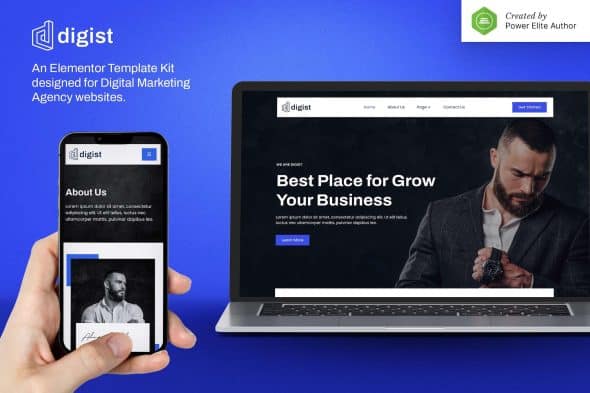 Digist - Digital Marketing Agency Elementor Template Kit