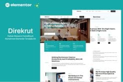 Direkrut - Human Resource Consulting and Recruitment Elementor Template Kit