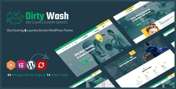 Download DirtyWash – Laundry Service WordPress Theme