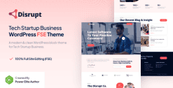 Disrupt – Tech Startup Business FSE WordPress Theme