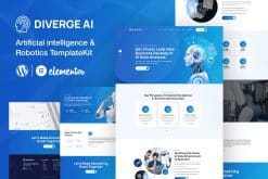 Diverge AI | Robotics Elementor Template Kit