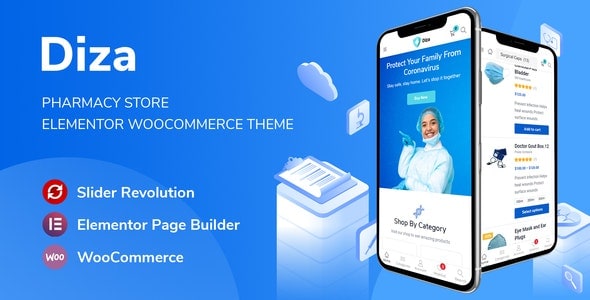 Download Diza - Pharmacy Store Elementor WooCommerce Theme