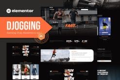 Djogging - Running Club Marathon & Sport Elementor Pro Template Kit