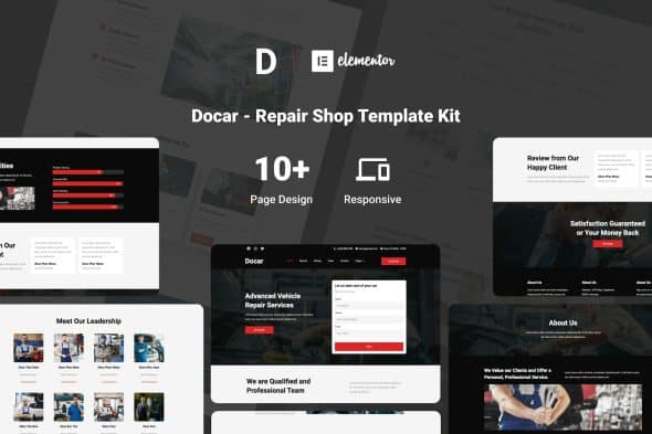 Docar - Repair Shop Elementor Template Kit