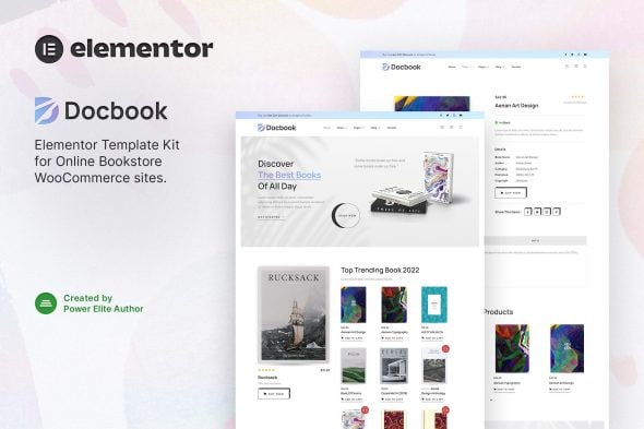 Docbook - Online Bookstore WooCommerce Elementor Template Kit