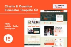 DonateAlfa – Charity & Donation Elementor Pro Template Kit