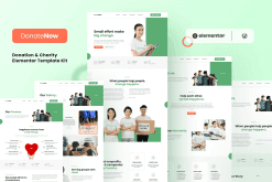 Donatenow - Donation & Charity Elementor Template Kit