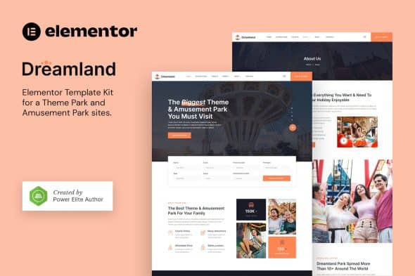 Dreamland - Amusement & Theme Park Elementor Template Kit