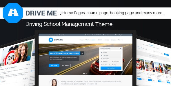Download Driveme - Driving School WordPress Theme