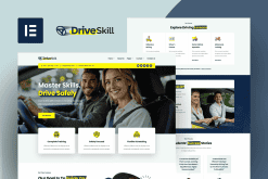 DriveSkill – Driving School Elementor Template Kit