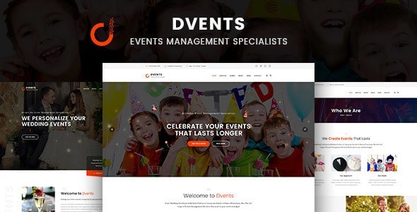 Download Dvents - Events Management Companies and Agencies WordPress Theme