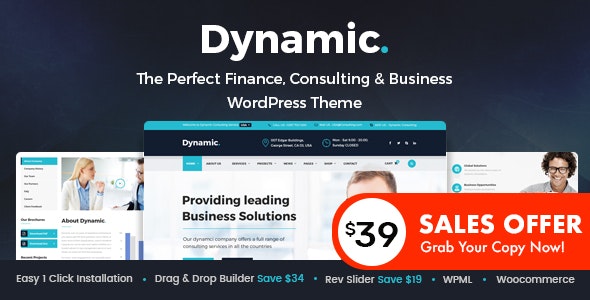 Download Dynamic - Finance and Consulting Business WordPress Theme