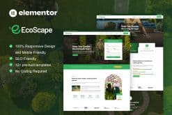 EcoScape - Gardening & Landscape Elementor Pro Template Kit